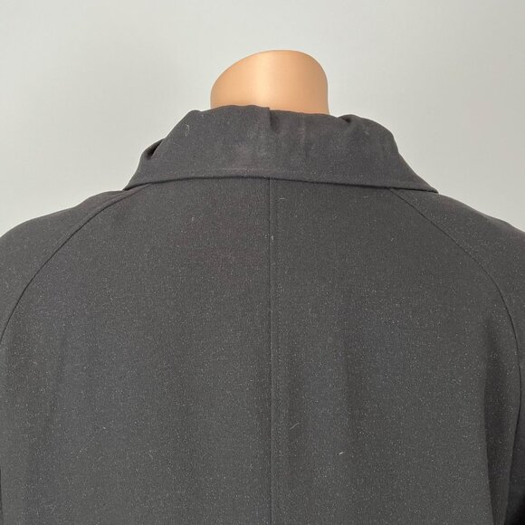 Dialogue Womens Plus Black Swing Jacket Glittery Button Front Pockeys size 2X - Picture 8 of 14